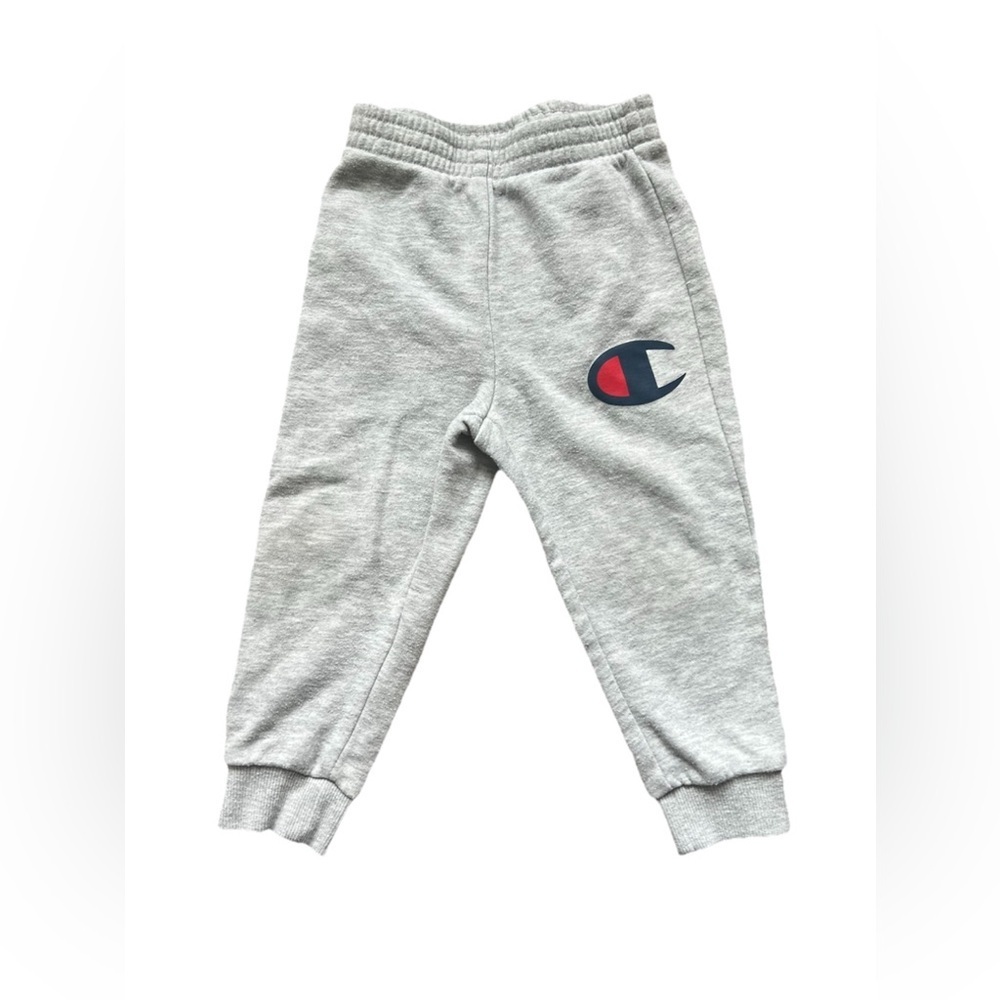 Toddler Champion Classic Script Logo Athletic Jogger Pants size 2T Gray (0777)